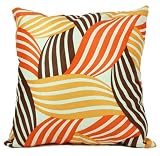 Contemporary Orange Jungle Pillow Sham
