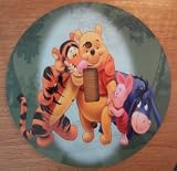 WINNIE THE POOH Light Switch Cover 5 Inch Round (12.5 cms) Switch Plate Switchplate