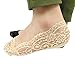 QUANGANG Women's Lace Non-slip No Show Invisible Hidden Liner Socks 4/6 Pack