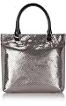 Small Metallic Silver Tote