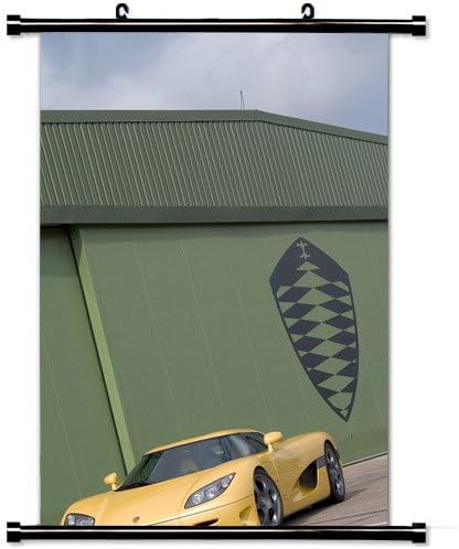 Art Poster with Koenigsegg Ccr Car Wall Scroll Poster Fabric Painting 24 by 36-Inch(60 X 90 cm)