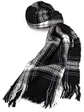 MIR Men's 100% Cashmere Wool Plaid Check Weave