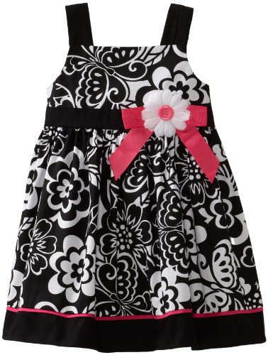 Good Lad Baby-Girls Infant Print Sundress, Black, 12