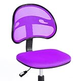 GreenForest Mitte gepolstert, Rückenlehne mit Stoff Design Drehstuhl Bürostuhl lila - 4