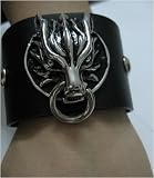 Final Fantasy Cloud Wolf head Wrist Band + Pin