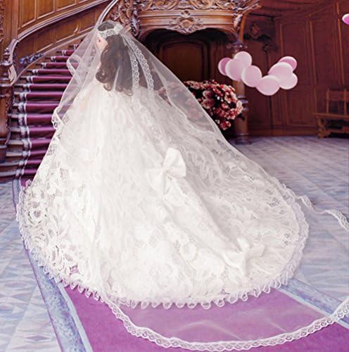 Princess Dolls 2016 Newest Wedding Doll in Dress with Jewelry Birthday Wishes Doll for Girls and for Wedding Gift