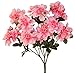 Pink Poly Silk Azalea Floral Bush | For Indoor Decor