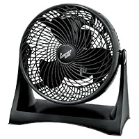 Comfort Zone 8-Inch High Velocity Turbo Fan-Black