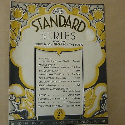piano STANDARD SERIE Book 1, Keith Prowse, light salon pieces