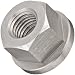 Grade 8 303 Stainless Steel Flange Nut, UNF 2B Threads, 1"-8 Thread Size, 46mm Width Across Flats, Pack Of 2