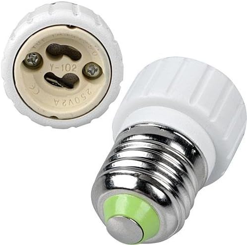 E27 to GU10 LED Light Lamp Bulbs Adapter Converter .