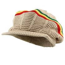 New Rasta 93 RGY Visor Hat - Khaki RGY