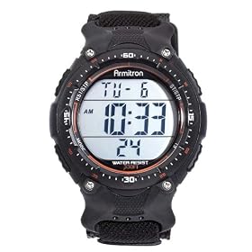 Armitron Men's Sport Oversized Digital Round Dial Watch #408159BLK