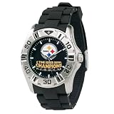 NFL Men's FM-PITSUP43-6T MVP Series Pittsburgh Steelers 6-Time Super Bowl Champs Watch