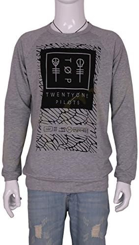 Twenty One Pilots Patterned Logo Men's Long Sleeve T-shirt (L)