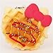 Hello Kitty waffle pink bow squishy charm