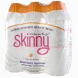 Skinny Water, Peach, 0.5-Liter Bottles (Pack of 24)