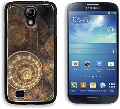 Fractals Bronze Color Circular Pattern Samsung Galaxy S4 Snap Cover Aluminium Design Back Plate Case Customized Made to Order Support Ready 5 3/16 inch (132mm) x 2 13/16 inch (71mm) x 4/8 inch (12mm) Luxlady Galaxy_S4 Professional Metal Cases Touch Accessories Graphic Covers Designed Model HD Template Wallpaper Photo Jacket Wifi 16gb 32gb 64gb Luxury Protector Wireless Cellphone Cell Phone
