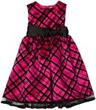 penelope mack girls 2 6x girls flocked plaid dress pink black 6x ...