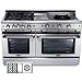 Capital 60 In. Stainless Steel Freestanding Natural Gas Range - GSCR604GWN