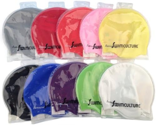 Silicone Swim Cap for Long Hair - Unisex for Women and Men - With Ergonomic Ear Pockets to Cover Ears - Greater Durability Than Latex Swimming Caps - Lightweight and Comfortable for Adults and Children, Girls and Boys - 100% Satisfaction Money Back Guarantee (Over Orange)