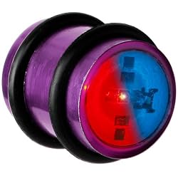 14mm Pink Anodized Titanium Blinking Plug