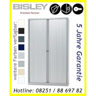 BISLEY ROLLADESCHRANK ROLLLADENSCHRANK AKTENSCHRANK BÜROSCHRANK EURO SCHRANK SILBER