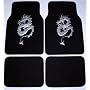Dragon Silver Front & Rear Carpet Car Truck SUV Floor Mats