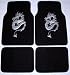 Dragon Silver Front & Rear Carpet Car Truck SUV Floor Mats
