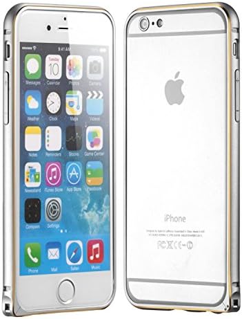 Generic Iphone 6 Case, Iphone 6 Protective Cover 4.7'' - High Quality Aluminum Metal Frame Case - Shockproof/Anti-Scratches [Air Cushion Technology] (4.7 inch only) - (Silver)