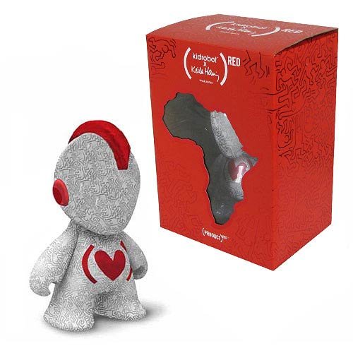 Kidrobot x (Red) Bot 7-Inch Mascot Vinyl Figure (TUCBG003)