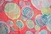 VIVIAN & VINCENT Soft Light Weight Colorful Artistic Circles Print Sheer Infinity Scarf (Coral)