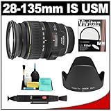 Canon EF 28-135mm f/3.5-5.6 IS [Image Stabilizer] USM Lens + UV Filter + Ac ....