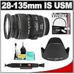  Canon EF 28-135mm f/3.5-5.6 IS [Image Stabilizer] USM Lens + UV Filter + Accessory Kit for Rebel XS, XSi, T1i, EOS 40D & 50D, 5D, 7D Digital SLR Cameras
