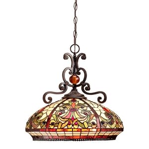Antiques Roadshow Boehme Series Hanging Tiffany Pendant Lamp