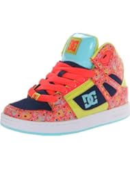 Shoes: DC Rebound SE Skate Shoe (Little Kid/Big Kid),Crazy Pink/Blue Radiance,11.5 M US Little Kid - DC