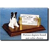 Border Collie (Red) Business Card Holder