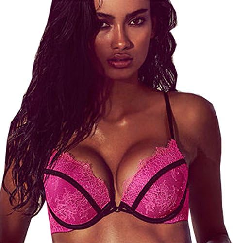 Victoria's Secret Women's Push Up Bra V String Freshia 34 D / Small