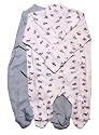 Baby Boy Sleepsuit, Baby Long Sleeve Baby Grow Allergy Free (Pack of 2)