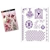 Silikonstempel  D15 "Gemme" 14 x 18 cm ohne Acrylblock im Blister mit Viva Decor Einleger