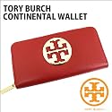 トリーバーチ　TORY　BURCH　ラウンドファスナー長財布　赤　【並行輸入品】