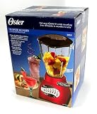 OSTER 6858 16-SPEED METALLIC RED FINISH GLASS BLENDER