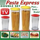 Trademark Global 80-3336 Pasta Express Double Set - Pour Cook Drain - As Seen On Tv