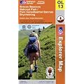 OS Explorer Map Brecon Beacons National Park - Sheet OL13