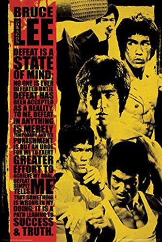 Bruce Lee - State Of Mind Effort 24x36 Poster Martial Art Print by Generic