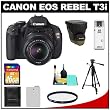 Canon EOS Rebel T3i 18.0 MP Digital SLR Camera Body & EF-S 18-55mm IS II Lens with 16GB Card + Battery + Case + Filter + Tripod + Cleaning & Accessory Kit Canon EOS Rebel T3i 18.0 MP Digital SLR Camera Body & EF-S 18-55mm IS II Lens with 16GB Card + Battery + Case + Filter + Tripod + Cleaning & Accessory Kit
