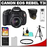 Canon EOS Rebel T3i 18.0 MP Digital SLR Camera Body & EF-S 18-55mm IS II Le ....