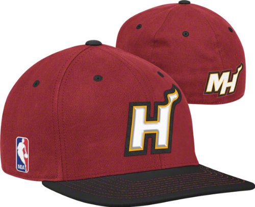 NBA Men's Miami Heat Authentic On-Court Cap - Tv12Z, Large/X-Large , Team Color , Garnet/Black