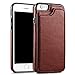 UEEBAI Case for iPhone 6 Plus 6S Plus, Luxury PU Leather Case with [Two Magnetic Clasp] [Card Slots] Stand Function Practical Soft TPU Case Back Wallet Flip Cover for iPhone 6 Plus/6S Plus - Brown