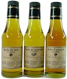 Jean LeBlanc Nut oils economy set: 3 bottles, hazelnut almond,walnut oil, 8 fl.oz. each